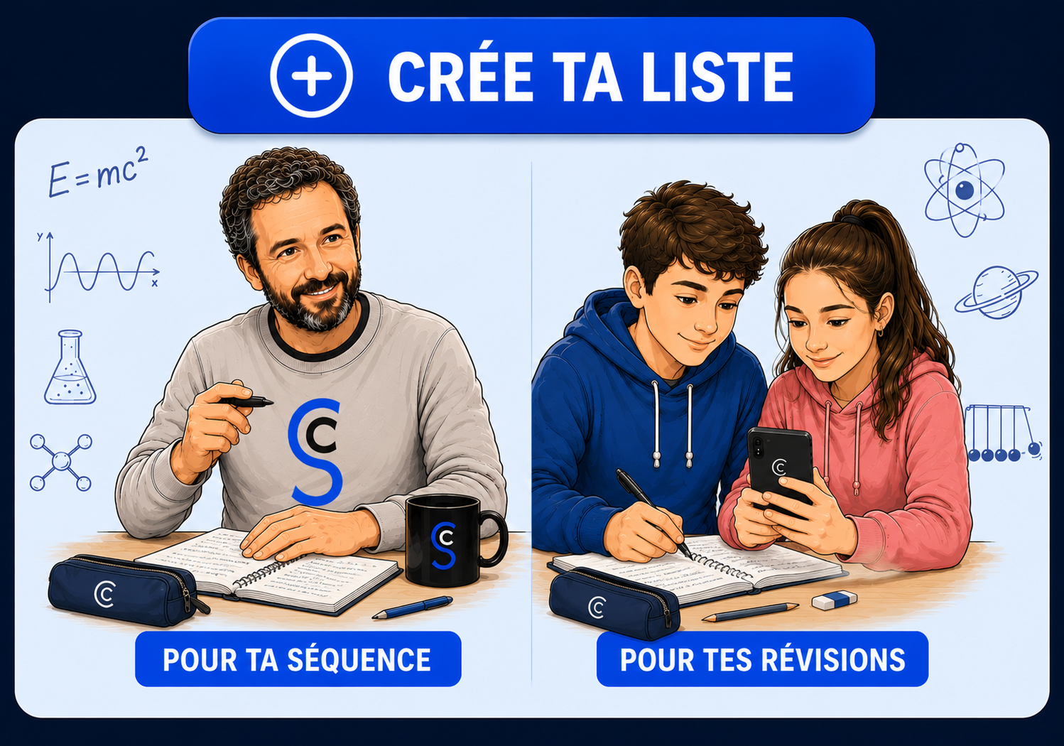 Crée ta liste : pour ta séquence ou pour tes révisions